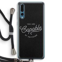 Capable: Huawei P20 Pro Transparant Hoesje met koord