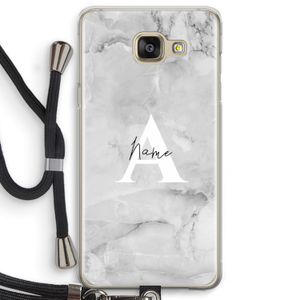 Ivory Marble: Samsung Galaxy A5 (2016) Transparant Hoesje met koord
