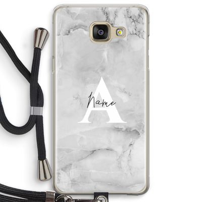 Ivory Marble: Samsung Galaxy A5 (2016) Transparant Hoesje met koord