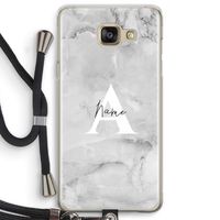 Ivory Marble: Samsung Galaxy A5 (2016) Transparant Hoesje met koord