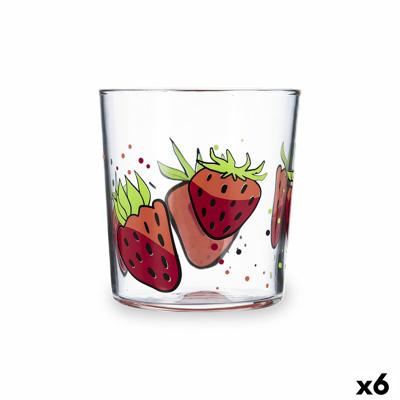 Waterglas Luminarc Fresas Multicolour Glas Aardbeien 360 ml (6 Stuks)