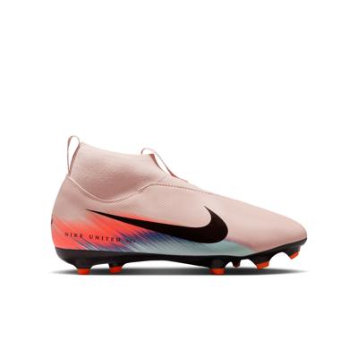 Nike Zoom Mercurial Superfly 10 Academy Gras / Kunstgras Voetbalschoenen (MG) Kids Roze Blauw Turquoise