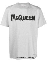 Alexander McQueen t-shirt à logo imprimé - Gris - thumbnail