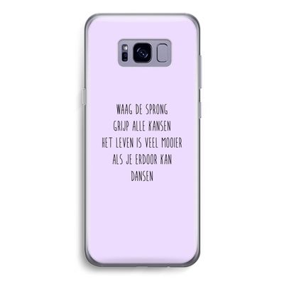 Sprong: Samsung Galaxy S8 Transparant Hoesje