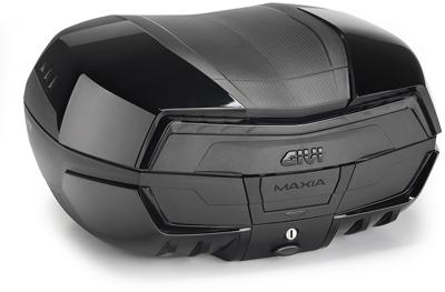 GIVI V58 Maxia 5 Monokey Topkoffer, Topkoffers en zijkoffers voor de moto, zwarte reflectoren, zwart glanzende afwerking