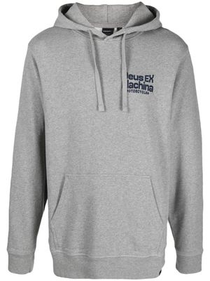 Deus Ex Machina hoodie en jersey à logo imprimé - Gris