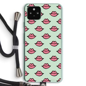 Lipjes: Pixel 5a 5G Transparant Hoesje met koord