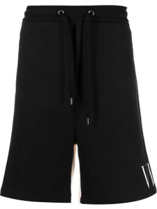 Valentino Garavani short de sport VLTN à design bicolore - Noir