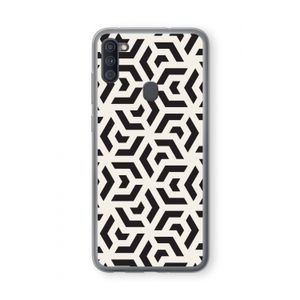 Crazy pattern: Samsung Galaxy A11 Transparant Hoesje