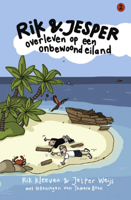 Rik en Jesper overleven op een onbewoond eiland (Hardback)