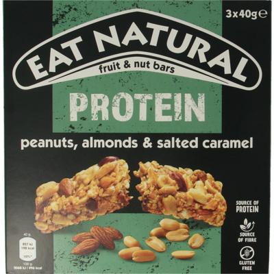 Eat Natural Protein pack caramel & pinda 3 x 40 gram