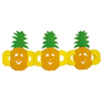 Papieren fruit slinger ananas