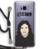 Let It Snow: Samsung Galaxy S8 Plus Transparant Hoesje met koord