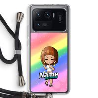 Chibi Maker vrouw: Xiaomi Mi 11 Ultra Transparant Hoesje met koord