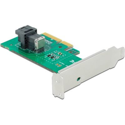 DeLOCK PCIe x4 Card naar 1x SFF-8643 NVMe Low Profile interface kaart
