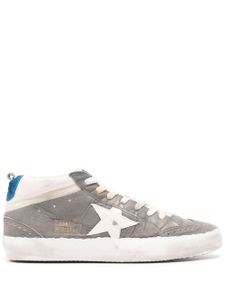 Golden Goose baskets en daim Mid Star à effet usé - Gris