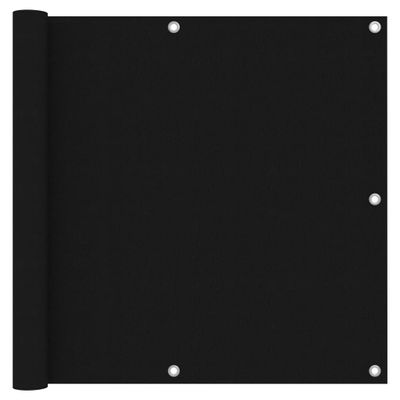 VidaXL Balkonscherm 90x400 cm oxford stof zwart