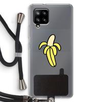 Banana: Samsung Galaxy A42 5G Transparant Hoesje met koord