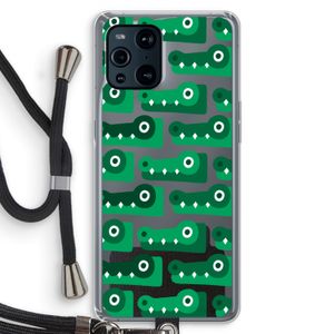 Crocs: Oppo Find X3 Transparant Hoesje met koord