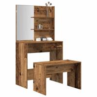 Kaptafelset bewerkt hout oud houtkleurig