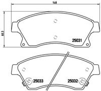 Remmenset, remschijf BREMBO, Remschijftype: Binnen geventileerd, Inbouwplaats: Vooras, u.a. für Opel, Vauxhall, Chevrolet - thumbnail