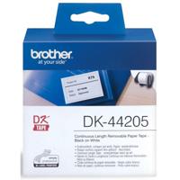 Brother doorlopende labelrol voor QL, ft 62 mm x 30,48 m, papier, verwijderbaar