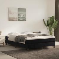 Boxspring bed 140x200 cm fluweel zwart