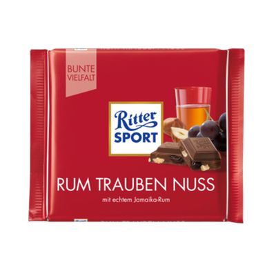 Ritter Sport - Rum Raisins Hazelnuts - 100gr Ritter Sport - Rum Raisins Hazelnuts - 100gr