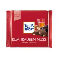 Ritter Sport - Rum Raisins Hazelnuts - 100gr - thumbnail