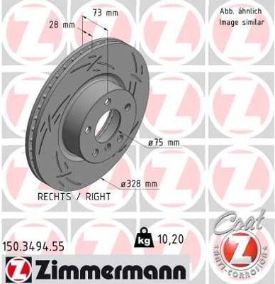 Remschijf BLACK Z 150349455