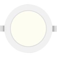 LED Downlight Pro - Aigi Trinko - Inbouw Rond 9W - Natuurlijk Wit 4000K - Mat Wit - Kunststof - Ø145mm