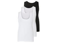 esmara 3 dames hemden (XL (48/50), Zwart/wit)