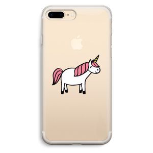 Eenhoorn: iPhone 7 Plus Transparant Hoesje
