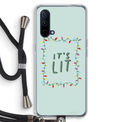 It's Lit: OnePlus Nord CE 5G Transparant Hoesje met koord