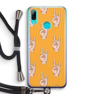 Rock: Huawei P Smart (2019) Transparant Hoesje met koord