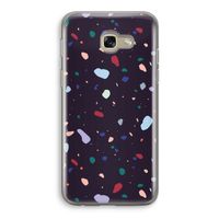 Dark Rounded Terrazzo: Samsung Galaxy A5 (2017) Transparant Hoesje