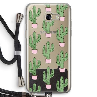 Cactus Lover: Samsung Galaxy A5 (2017) Transparant Hoesje met koord