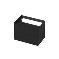 INK - Onderkast 2L Gelakt Gefreesd Tbv Greep - 700x450x520 Mm - Mat Zwart