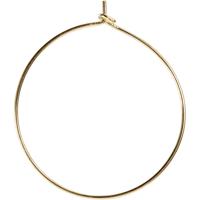 Creativ Company Oorbel, d 30 mm, verguld, 6 stuk/ 1 doos