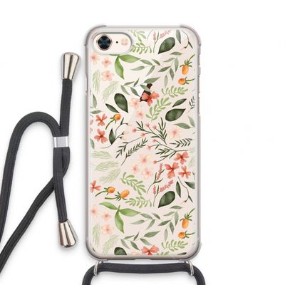Sweet little flowers: iPhone 8 Transparant Hoesje met koord