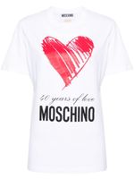 Moschino t-shirt à motif cœur - Blanc - thumbnail