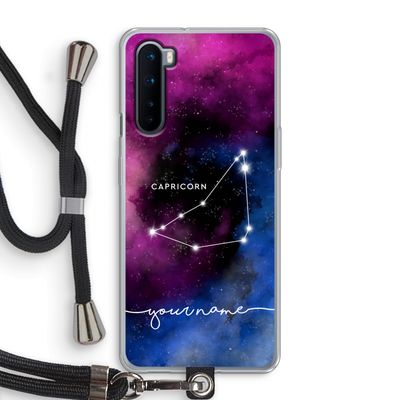 Sterrenbeeld - Donker: OnePlus Nord Transparant Hoesje met koord