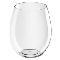 Santex water/drink glas - bolglas - transparant - 390 ml - onbreekbaar kunststof