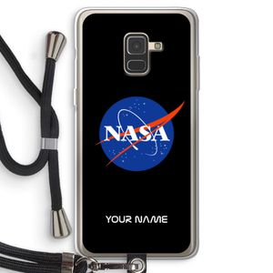 NASA: Samsung Galaxy A8 (2018) Transparant Hoesje met koord