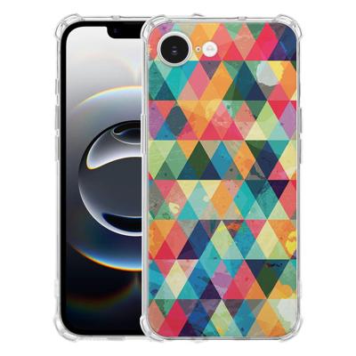 Apple iPhone 16e Hoesje - Geruit TPU Antishock Apple iPhone 16e Hoesje - Geruit TPU Antishock