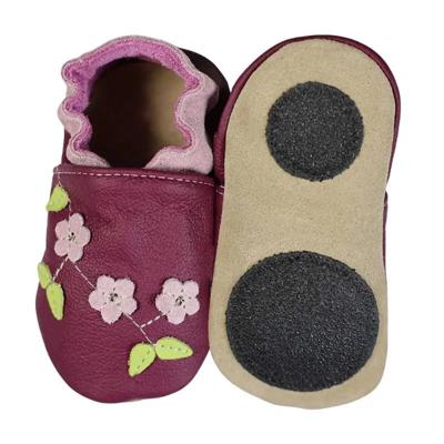 Hobea babyslofjes extra antislip Kirschblüten lila-26-27