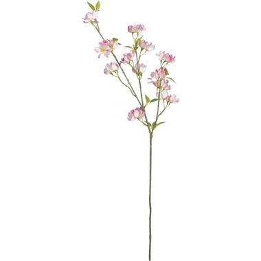 Kunstbloem Blossom Spray - roze - 90 cm - Leen Bakker