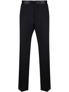 Tagliatore pantalon slim à taille en soie - Bleu