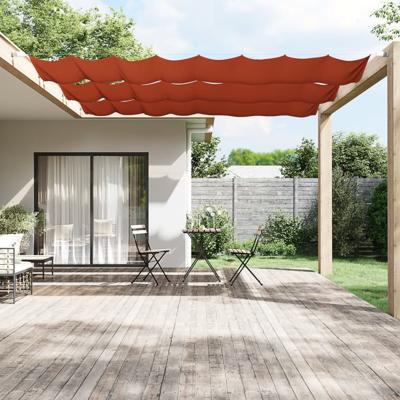 VidaXL Luifel verticaal 60x1000 cm oxford stof terracottakleurig
