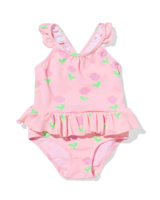 HEMA Babybadpak Bloemen Koraalroze (koraalroze)